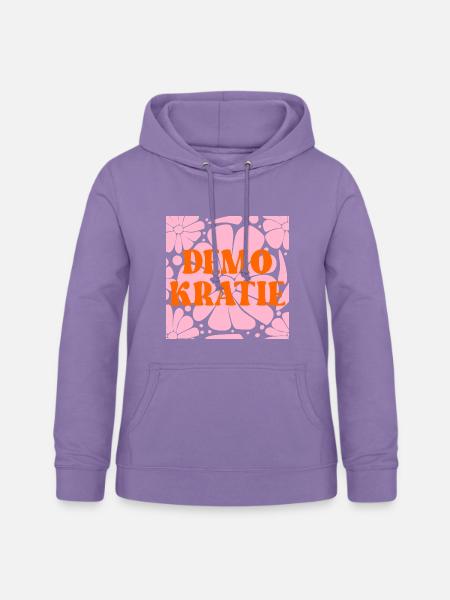 Blumen Verantwortung Demokratie - Frauen Hoodie - Lavendel