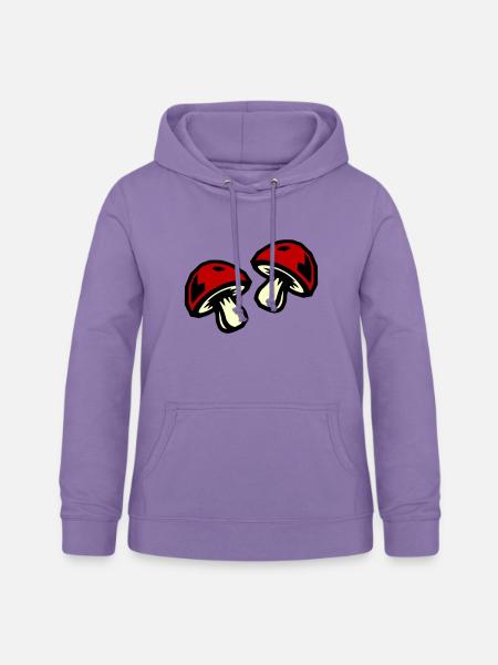 Pilze Symbol - Frauen Hoodie - Lavendel