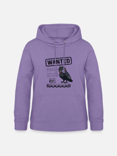 Wanted - Ruhestörung Amsel  - Frauen Hoodie - Lavendel