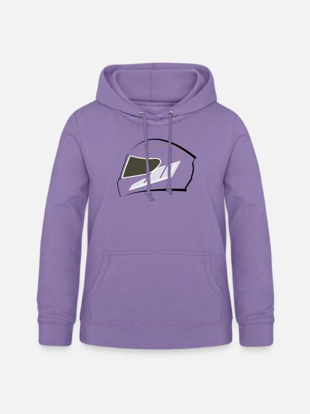 Motorradhelm - Frauen Hoodie - Lavendel