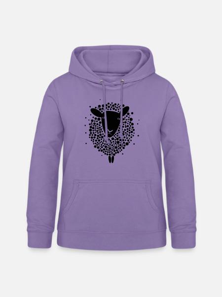 Schwarzes Schaf - Frauen Hoodie - Lavendel