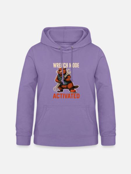 Schrauber-Biber - Frauen Hoodie - Lavendel