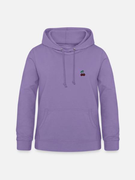 Lustige Kirschen - Frauen Hoodie - Lavendel