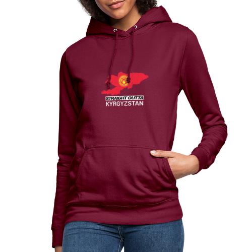 Straight Outta Kyrgyzstan country map - Women's Hoodie