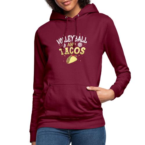Volleyball and Tacos lustiges vintage Taco - Frauen Hoodie