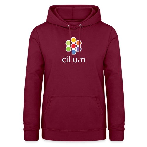 cilium logo color on dark - Women's Hoodie
