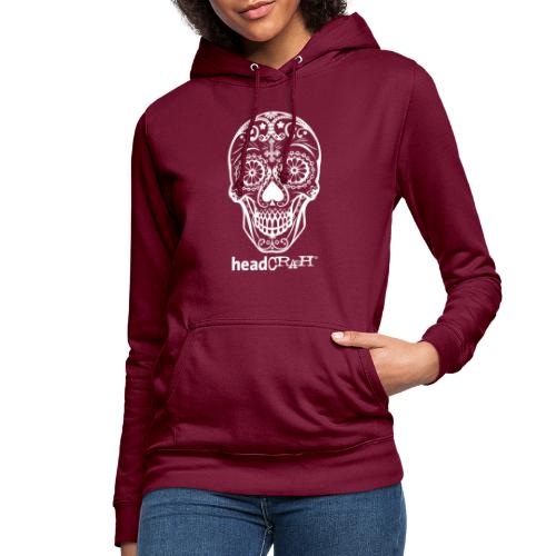 Skull & Logo white - Frauen Hoodie