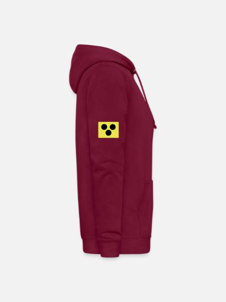 Blindenzeichen Armbinde Blind 2c - Frauen Hoodie - Bordeaux