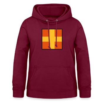 Romeo - Sweat à capuche Femme - bordeaux - Devant - AI Model Female 172 light (172cm)