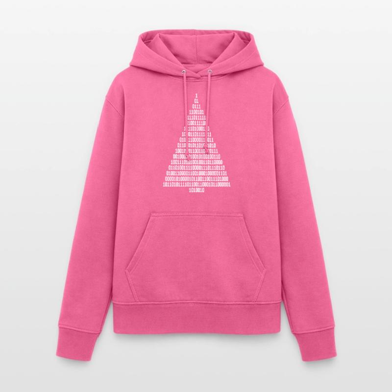 Christmas Christmas Tree Binary Code Computer Scientist Women's Hoodie