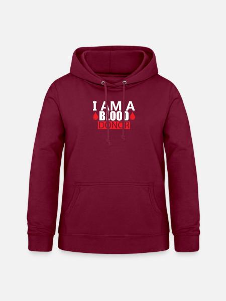 Blutspende Blutspenden Blutspender - Frauen Hoodie - Bordeaux
