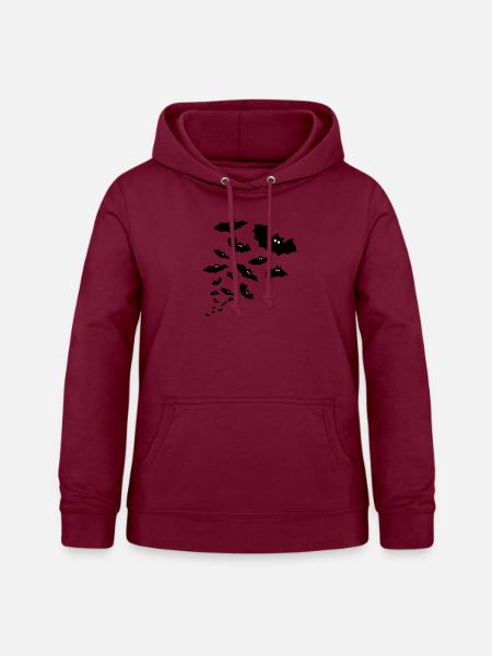 fledermäuse fledermaus - Frauen Hoodie - Bordeaux