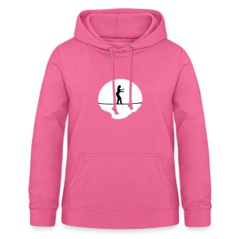 Slackline, Slacklining Frau - Frauen Hoodie - Pink - Vorne - AI Model Female 172 light (172cm)