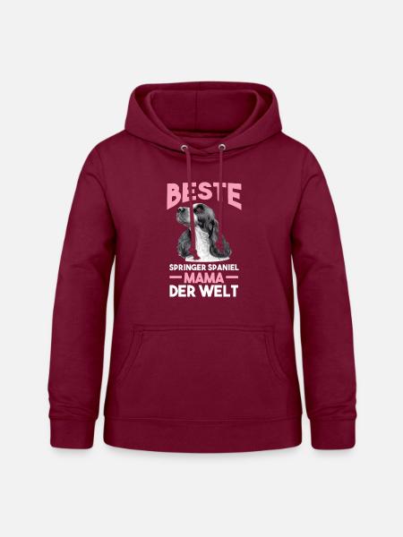 Springer Spaniel Springer Spaniel Mama - Frauen Hoodie - Bordeaux