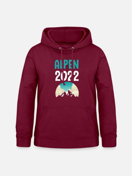 Alpen 2022 - Frauen Hoodie - Bordeaux