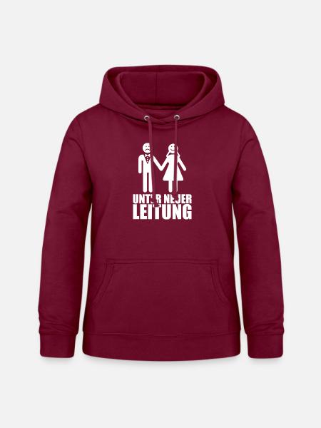 Ehe [Hochzeit] - Frauen Hoodie - Bordeaux