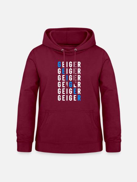 Geiger - Frauen Hoodie - Bordeaux