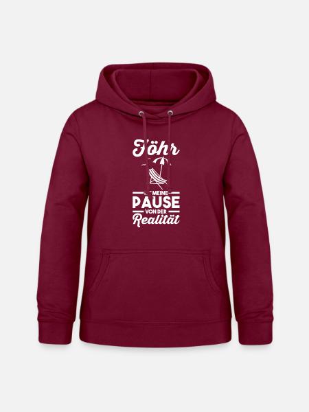 Nordsee Föhr - Frauen Hoodie - Bordeaux