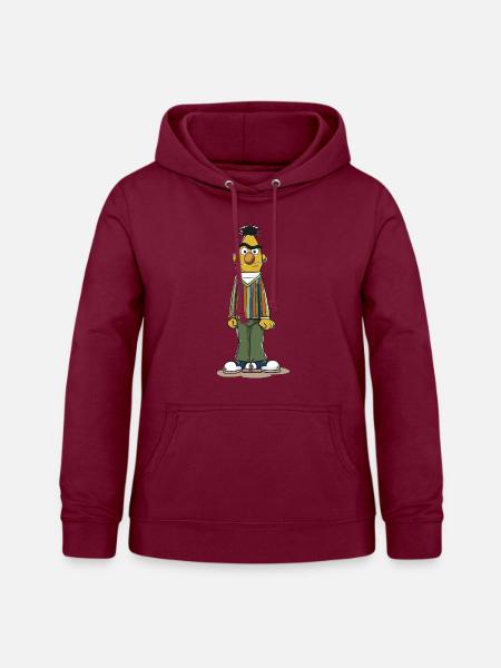 Sesamstraße Bert Pose - Frauen Hoodie - Bordeaux