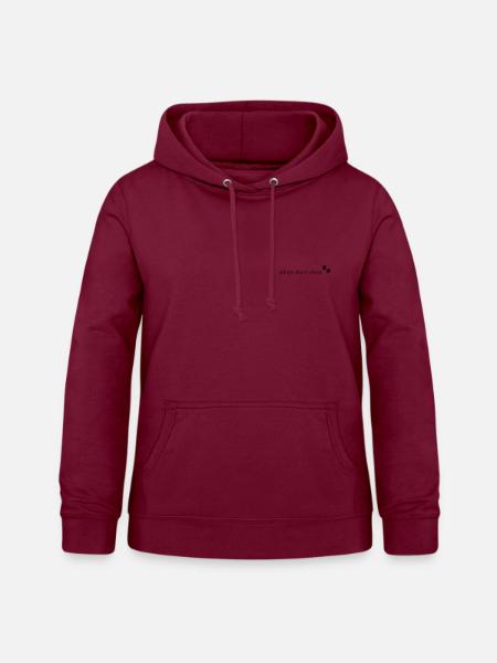 Adopt don't shop - Tierschutz Statement - Frauen Hoodie - Bordeaux