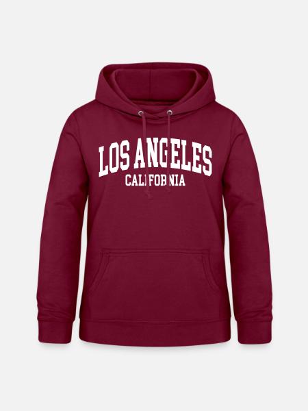 Los Angeles - Frauen Hoodie - Bordeaux