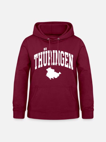 Thüringen - Frauen Hoodie - Bordeaux
