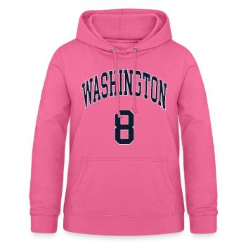 Washington 8 - Sweat à capuche Femme - rose - Devant - AI Model Female 172 light (172cm)
