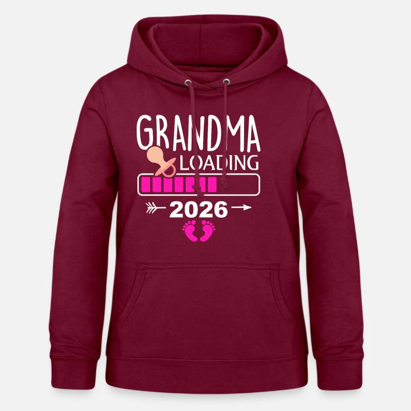 Großmutter Wird 2026 Erwartet - Frauen Hoodie - Bordeaux