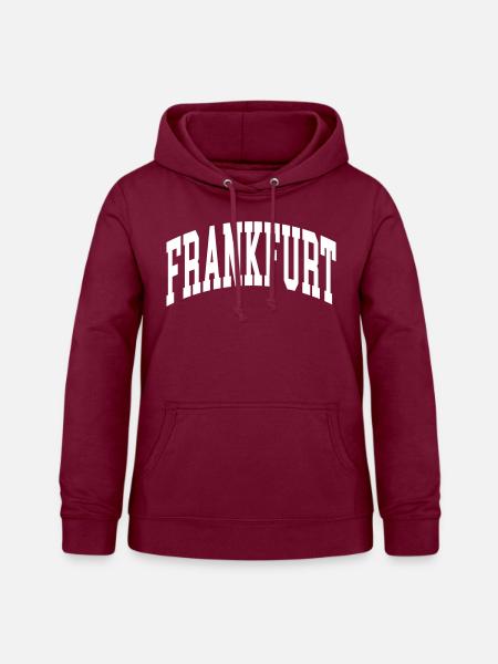 Frankfurt - Frauen Hoodie - Bordeaux