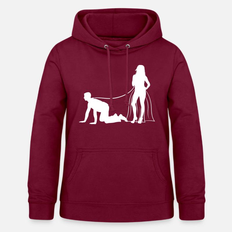 Équipe de douche nuptiale - Sweat à capuche Femme - bordeaux