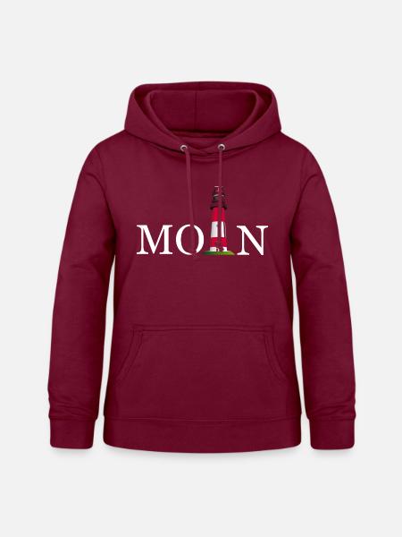 Moin Leuchtturm - Frauen Hoodie - Bordeaux
