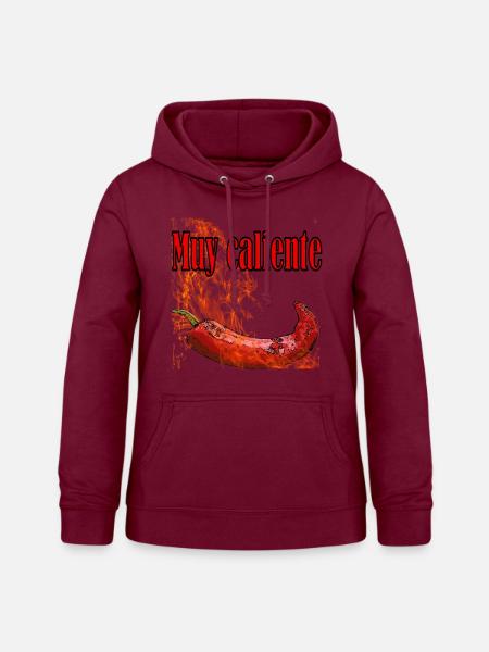 muy caliente - Frauen Hoodie - Bordeaux