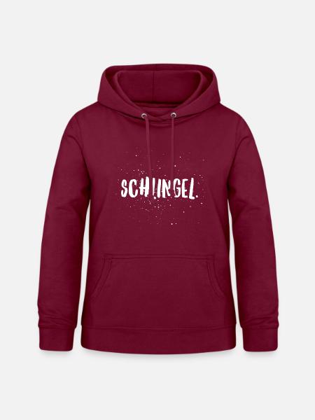 Schlingel Schlawiner Spruch - Frauen Hoodie - Bordeaux