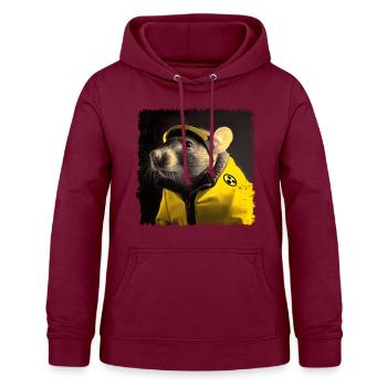 Ratten im Kampfmittelbeseitigungsdienst - Frauen Hoodie - Bordeaux - Vorne - AI Model Female 172 light (172cm)