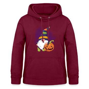 Halloween-Wichtel - Frauen Hoodie - Bordeaux - Vorne - AI Model Female 172 light (172cm)