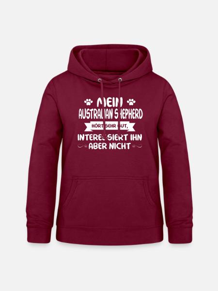 Australian Shepherd - Frauen Hoodie - Bordeaux