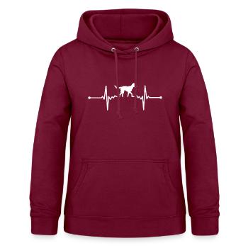Kleiner Münsterländer - Kleiner Münsterländer - Frauen Hoodie - Bordeaux - Vorne - AI Model Female 172 light (172cm)