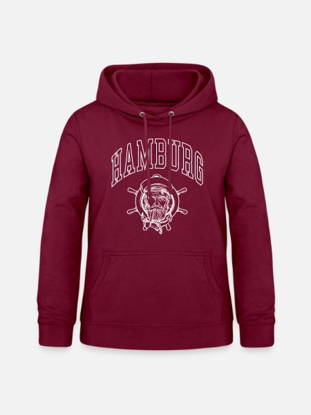 Hamburg - Frauen Hoodie - Bordeaux