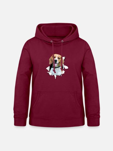 Beagle - Beagle Hund - Frauen Hoodie - Bordeaux