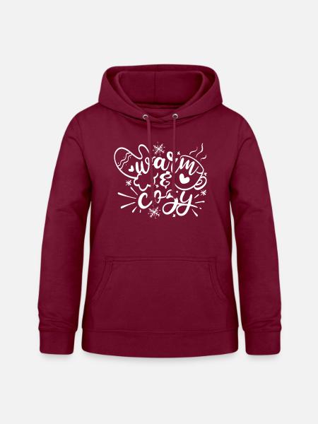 Warm und gemütlich - Frauen Hoodie - Bordeaux