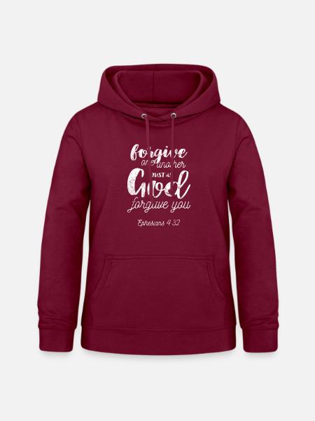 Jesus Spruch bibelvers - Frauen Hoodie - Bordeaux
