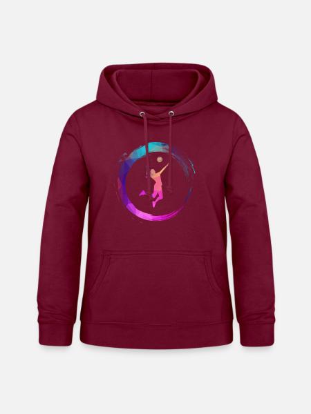 Volleyball - Frauen Hoodie - Bordeaux