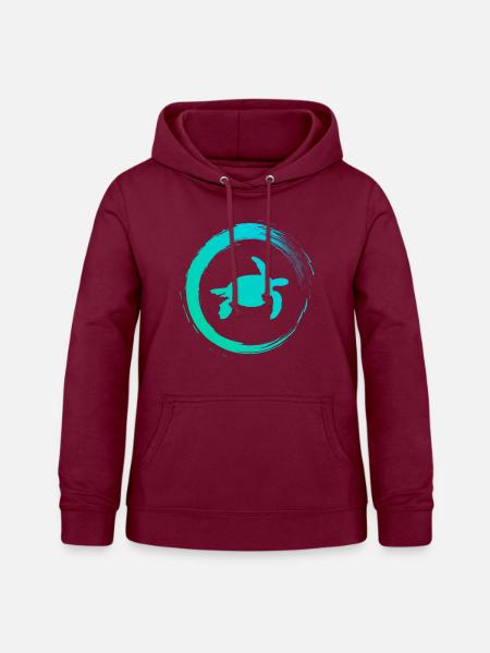 Meeresschildkröte - Frauen Hoodie - Bordeaux