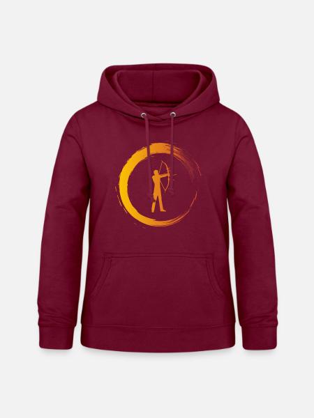 Bogenschütze - Frauen Hoodie - Bordeaux
