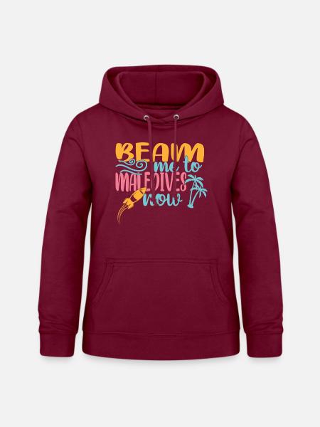 Malediven - Frauen Hoodie - Bordeaux