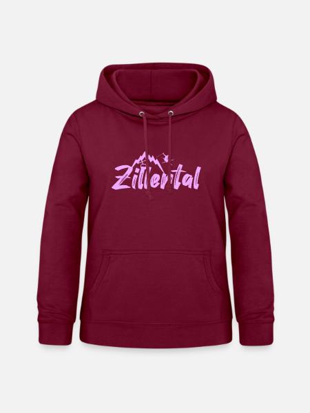 Zillertal - Frauen Hoodie - Bordeaux