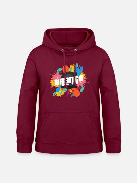 Trance EDM Dance Music - Frauen Hoodie - Bordeaux