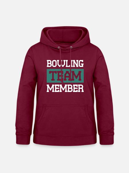 Bowling Team - Frauen Hoodie - Bordeaux
