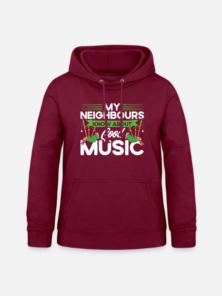 Dudelsack Dudelsäcke Dudelsackspieler Geschenk - Frauen Hoodie - Bordeaux