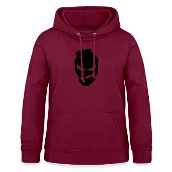 masque - Sweat à capuche Femme - bordeaux - Devant - AI Model Female 172 light (172cm)